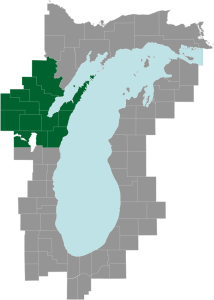 Northeast Wisconsin map