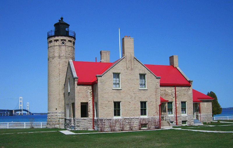 Old Mackinac Point Historic Lighthouse in Mackinaw City