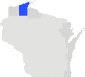 Bayfield County Wisconsin map