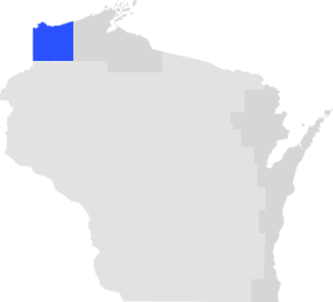 Douglas County Wisconsin map