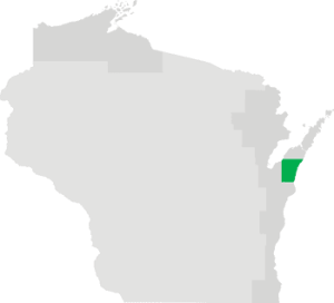 Kewaunee County Wisconsin map