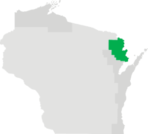 Marinette County Wisconsin map